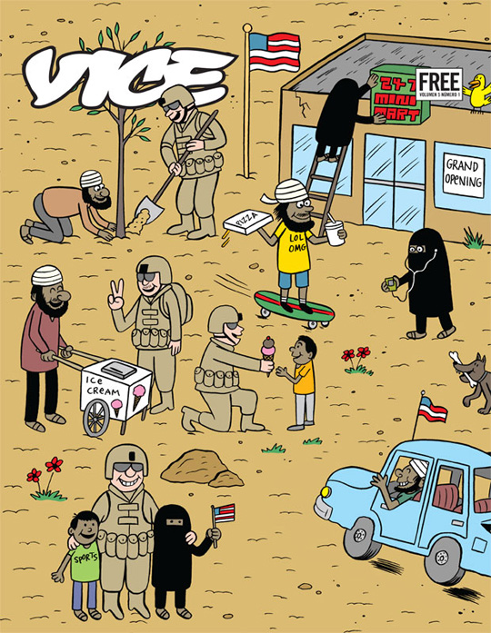 Las portadas de Vice nunca se han caracterizado por su buen gusto. Tienden a ser chocantes y ofensivas.